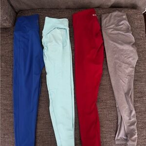 ECHT Women's Leggings Set - Blue, Light Blue, Red, Gray